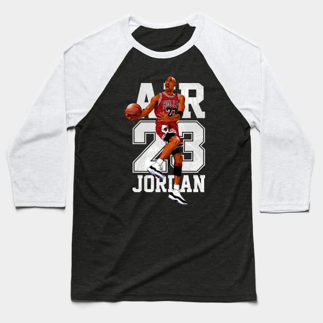 Michael Jordan 23 Baseball T-Shirt by sagitarius